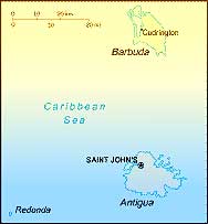 Antigua Barbuda map